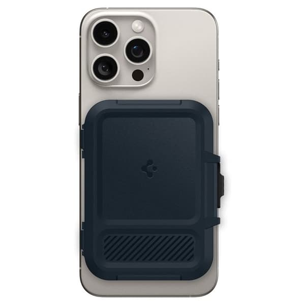 Magnetisk plånbok Spigen Lock Fit MagSafe (metallgrå)