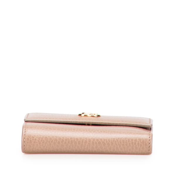 Pre-owned Gucci GG Marmont Leather Small Wallet Brown