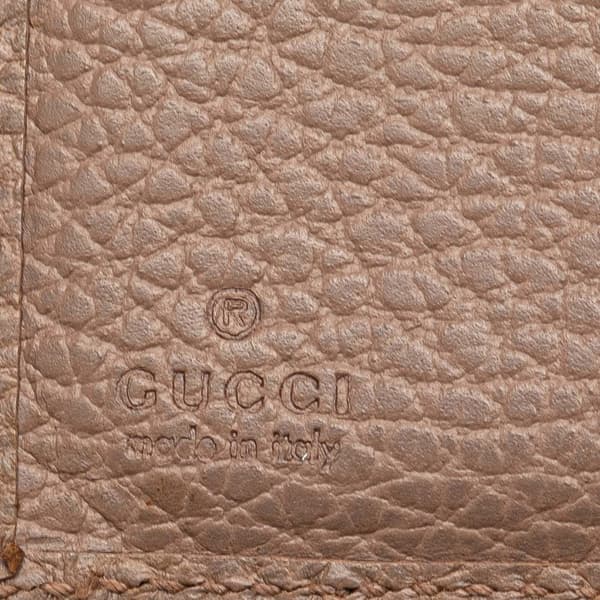 Pre-owned Gucci GG Marmont Leather Small Wallet Brown