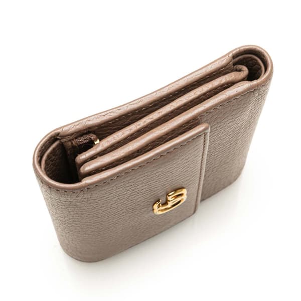 Pre-owned Gucci GG Marmont Leather Small Wallet Brown
