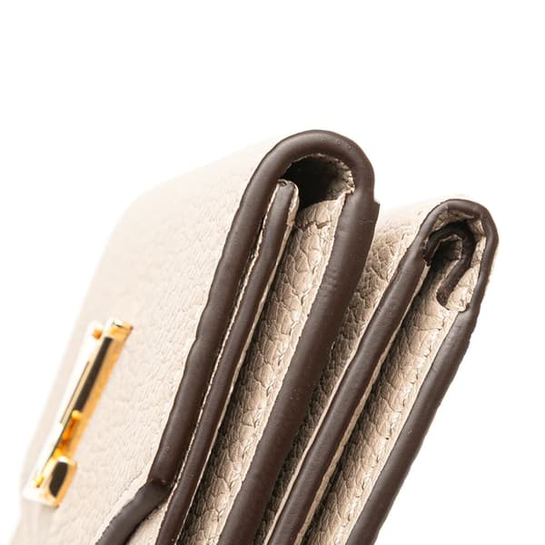 Pre-owned Louis Vuitton Leather Lockmini Wallet Brown