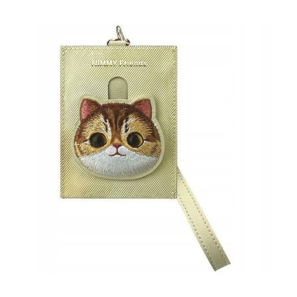 Portfölj Ilike Kortfodral NIMMY BIG EYED PET 2.0 Katt kaki