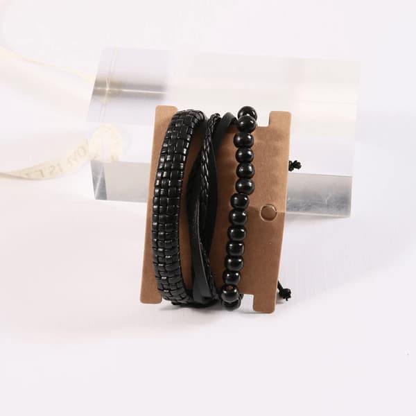 Presentset för män Plånbok Bälte Klocka Armband Penna