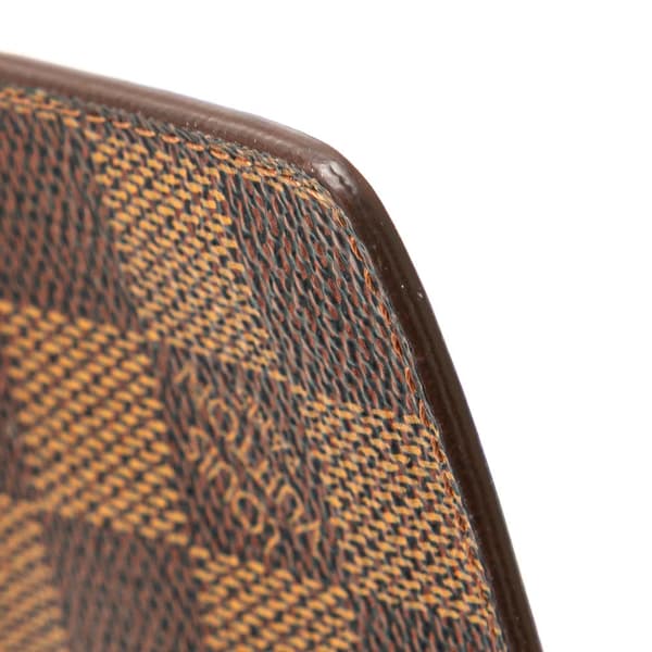 Pre-owned Louis Vuitton Damier Ebene Pochette Cles Brown