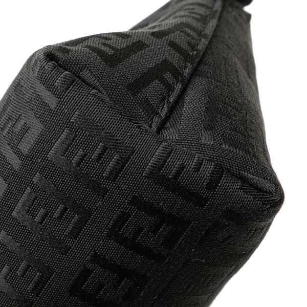 Pre-owned Fendi Zucchino Canvas Pouch Black