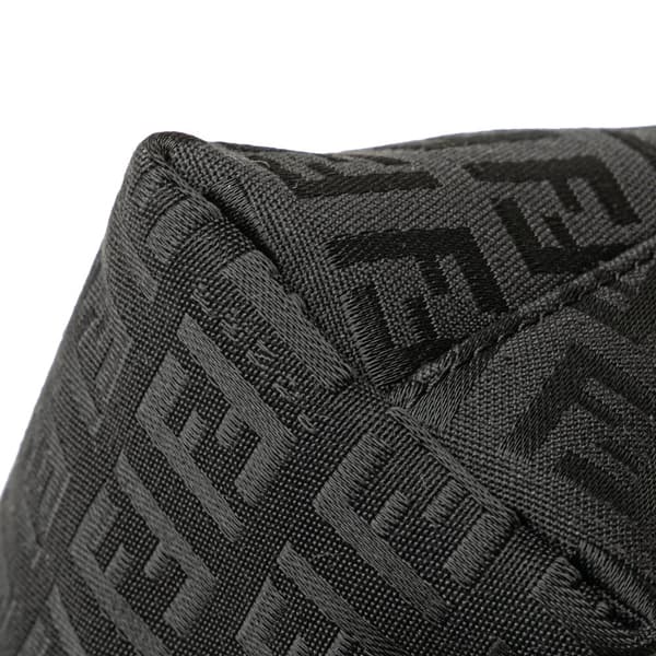 Pre-owned Fendi Zucchino Canvas Pouch Black