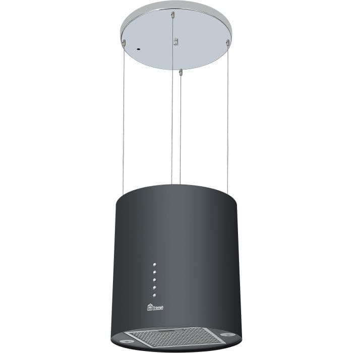TRIOMPH - TAHI35N - Cylindrisk øhætte - 557,5 m3 / h - 72 dB - 3 hastigheder - L35cm - Sort