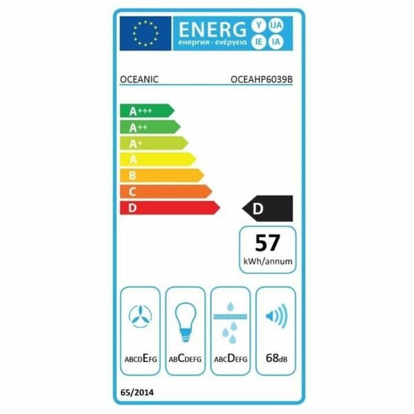 Konventionell fläkt Oceanic Svart