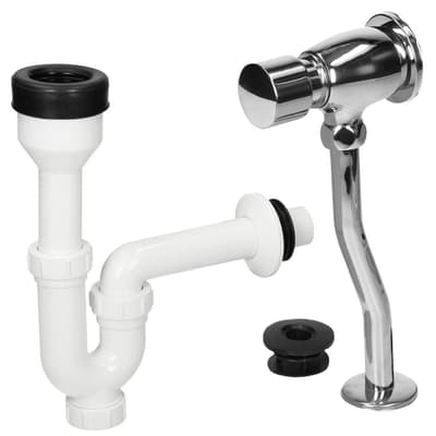 Urinal urinal skylleventilen urinal hævert Chrome Supply montering tryk 1/2 "