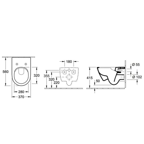 Villeroy & Boch Subway 2.0 DirectFlush Vegghengt Toalett