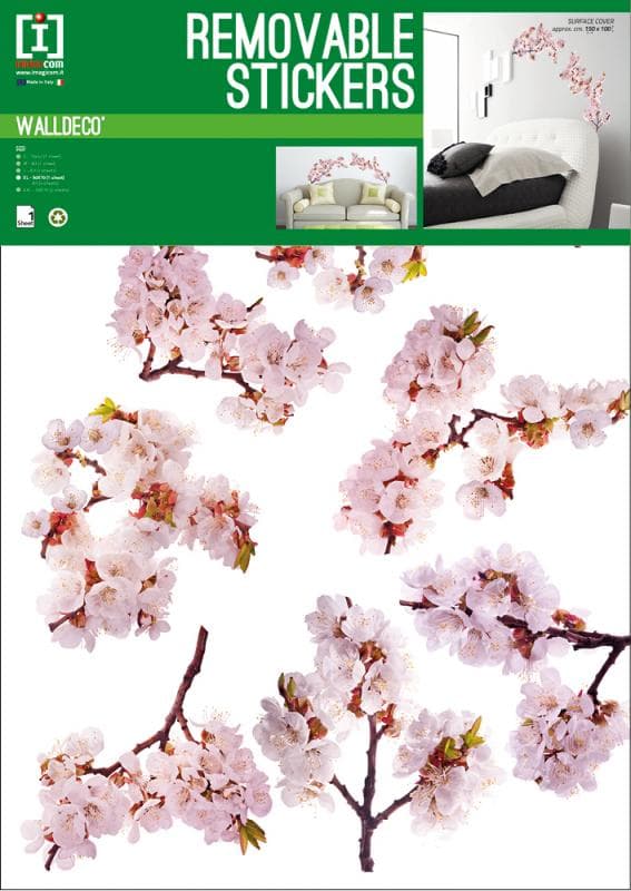Körsbärsblommor, väggdekor