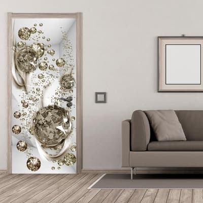 Fototapet til døren - Photo wallpaper - Bubble abstraction I