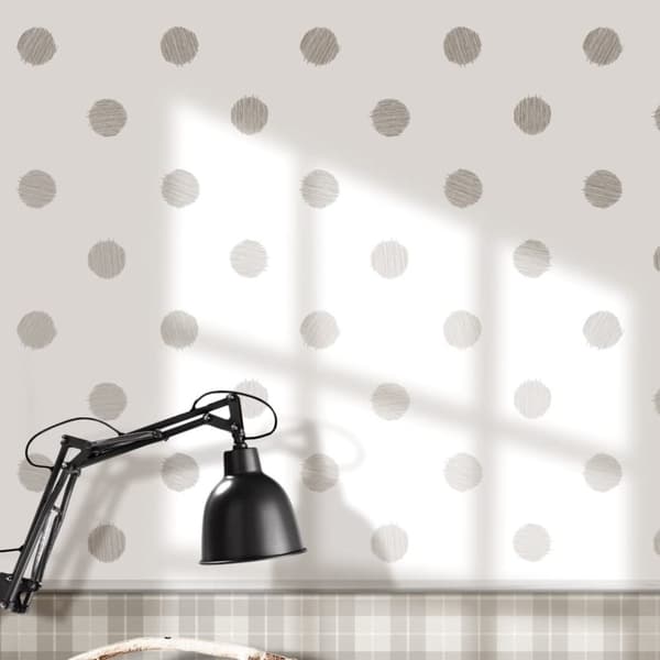 Noordwand tapet Urban Friends & Coffee Dots hvid og grå