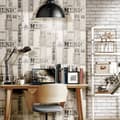 Miniatyrbillede 4 af 5: Noordwand tapet Urban Friends & Coffee Bricks grå og hvid