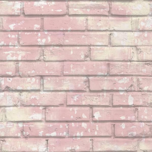 Noordwand tapet Urban Friends & Coffee Bricks lyserød og hvid