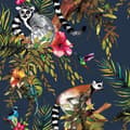 Miniatyrbild 1 av 2: DUTCH WALLCOVERINGS Tapet lemur petrolblå