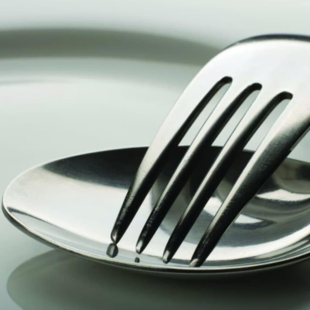 DUTCH WALLCOVERINGS Fototapet Cutlery sølv