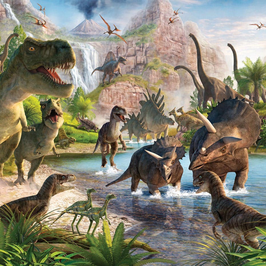 Tapet Walltastic Dinosaurieland