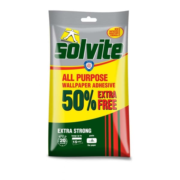Solvite All Purpose Wallpaper Adhesive Adhesive 12 x 1.8 x 24cm