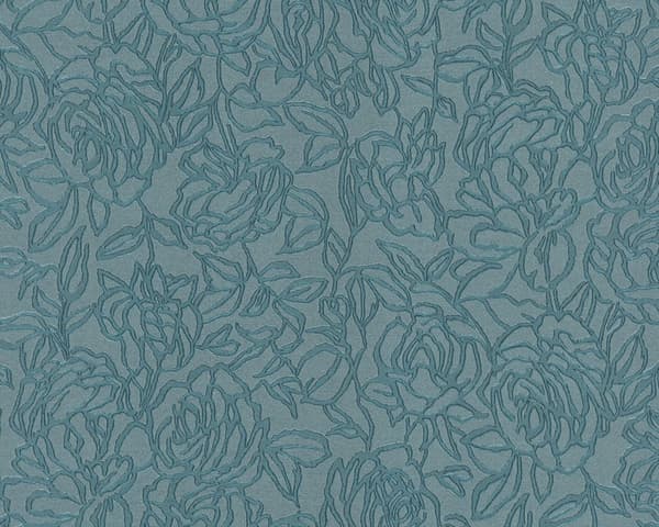 Non woven-tapet Blommig EDEM 9040-28 präglad glansigt färg blå 10,65 m2