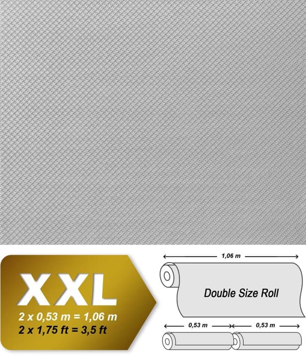 Övermålningsbar tapet textur EDEM 80330BR60 texturerad matt färg vit 26,5 m2