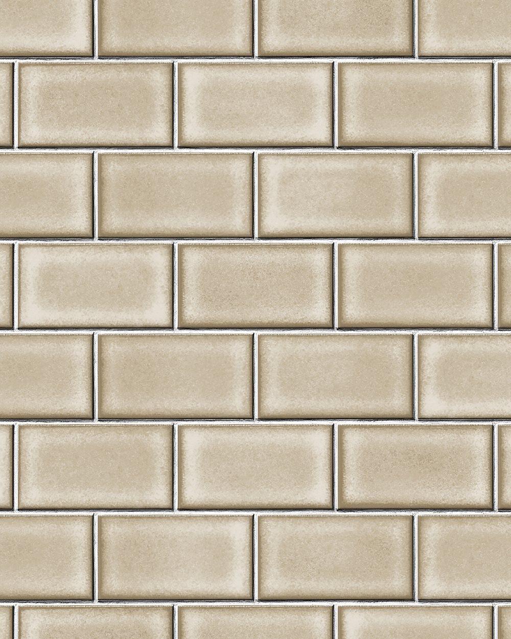 Ikke-vævet tapet geometriske Profhome BA220104-DI prægede blank farve beige grå beige hvid 5,33 m2