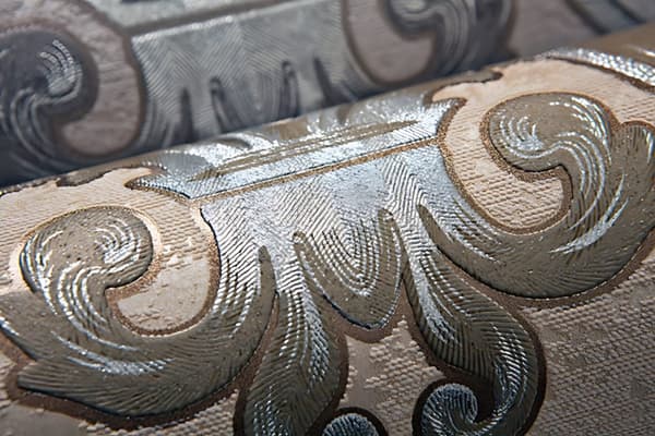 Tapet barock EDEM 1026-13 texturerad metalliska höjdpunkter färg grädde beige silver silver 5,33 m2