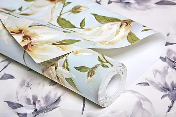 Non woven-tapet Blommig EDEM 9080-29 präglad skimrande färg blå grön vit 10,65 m2
