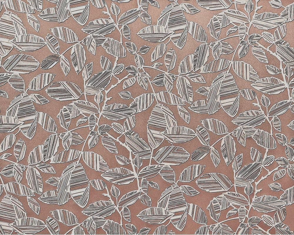 Non woven-tapet blomster EDEM 923-34 präglad metalliskt mönstermatt bakgrund färg brun taupe beige grå silver 10,65 m2