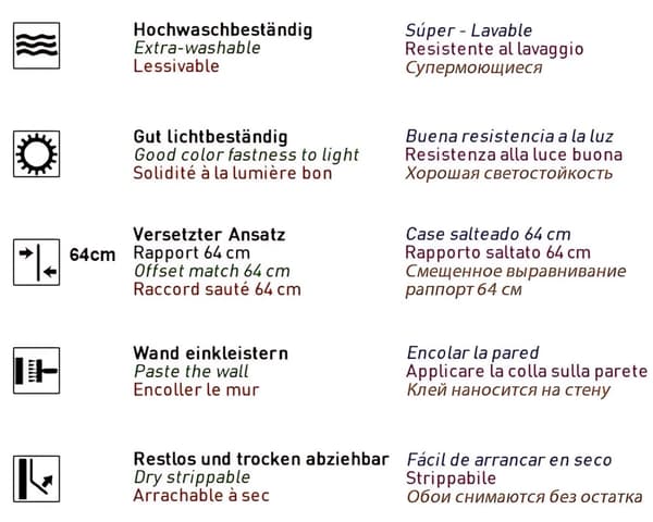 Non woven-tapet romantisk EDEM 9050-10 präglad skimrande färg vit grå 10,65 m2