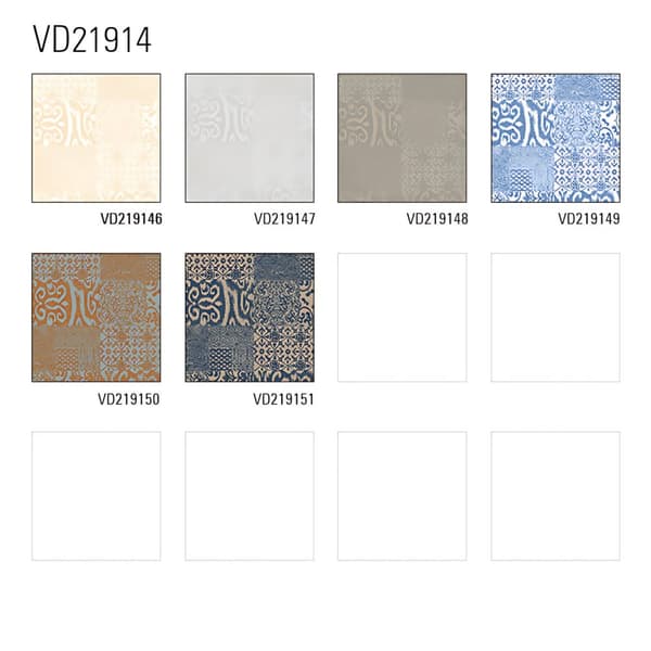 Non woven-tapet barock Profhome VD219149-DI präglad matt mönsterblank bakgrund färg blå vit 5,33 m2