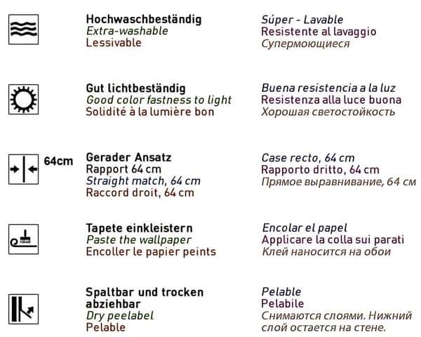 Tapet sten utseende EDEM 1003-33 texturerad glansigt färg beige beige grå grå vit 5,33 m2