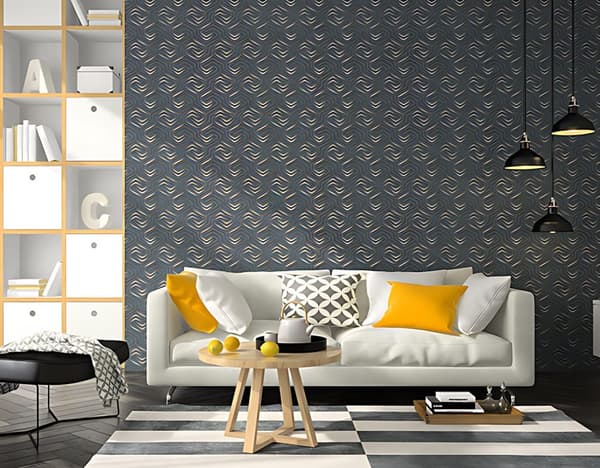 Non woven-tapet geometrisk EDEM 84114BR92 lätt texturerad metalliskt mönstermatt bakgrund färg brun kvarts grå pärla gentiana blä silver 10,65 m2