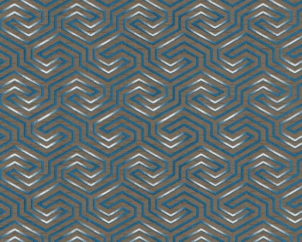 Non woven-tapet geometrisk EDEM 84114BR92 lätt texturerad metalliskt mönstermatt bakgrund färg brun kvarts grå pärla gentiana blä silver 10,65 m2