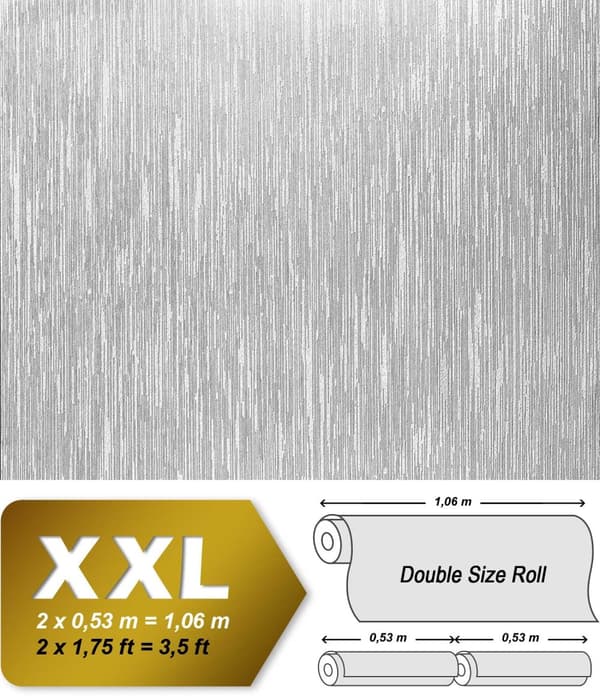 Övermålningsbar tapet textur EDEM 80373BR60 texturerad matt färg vit 26,5 m2