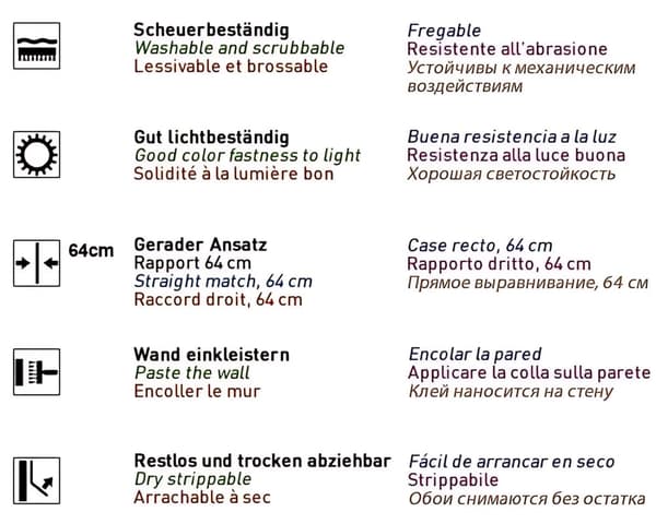 Övermålningsbar tapet textur EDEM 80373BR60 texturerad matt färg vit 26,5 m2