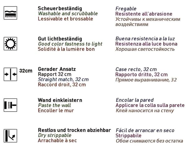 Övermålningsbar tapet textur EDEM 80301BR60 texturerad matt färg vit 26,5 m2