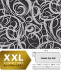 Miniatyrbild 2 av 7: Non woven-tapet grafisk EDEM 81136BR29 präglad metalliskt mönstermatt bakgrund färg antracit svart silver 10,65 m2