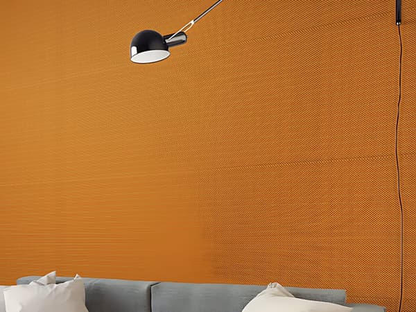 Non woven-tapet grafisk Profhome BA220085-DI präglad metalliska höjdpunkter färg orange guld 5,33 m2