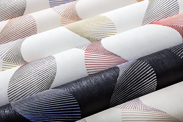 Tapet grafisk EDEM 85035BR36 lätt texturerad metalliskt mönstermatt bakgrund färg antracit svart grå violett blå silver 5,33 m2