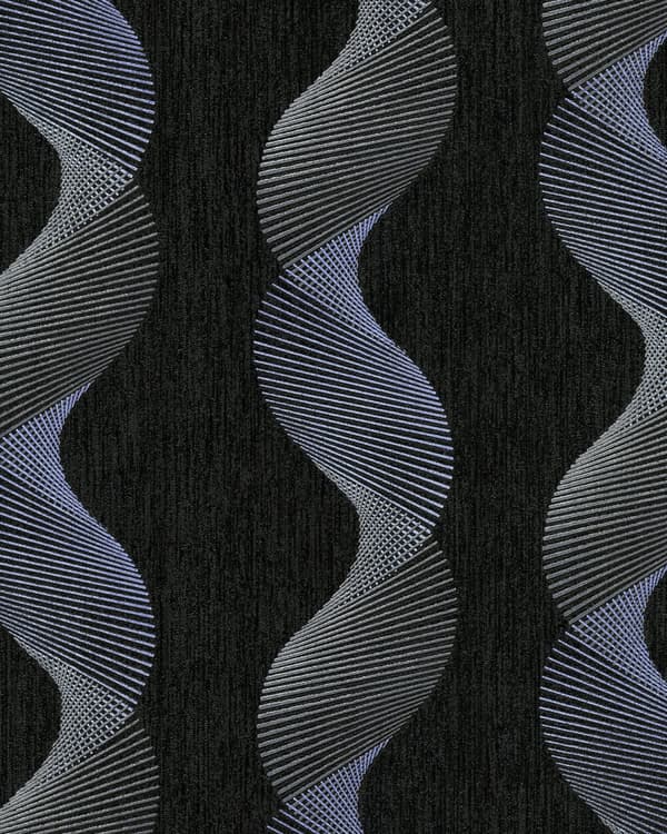 Tapet grafisk EDEM 85035BR36 lätt texturerad metalliskt mönstermatt bakgrund färg antracit svart grå violett blå silver 5,33 m2