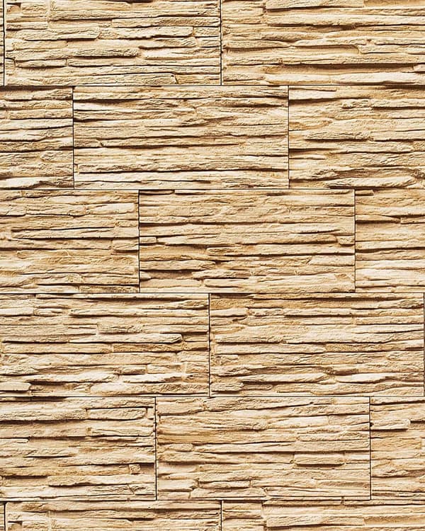 Tapet sten utseende EDEM 1003-31 texturerad glansigt färg brun sand beige ljus brun 5,33 m2