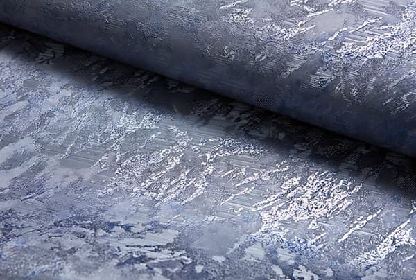 Non woven-tapet uni kulör EDEM 9076-27 präglad metallisk effekt färg grå duva blå blå grå 10,65 m2