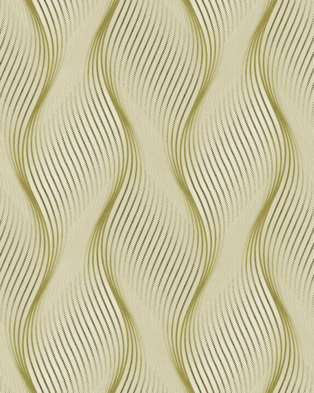 Tapet randigt mönster EDEM 85030BR35 lätt texturerad metalliskt mönstermatt bakgrund färg grön oliv gul vit silver 5,33 m2