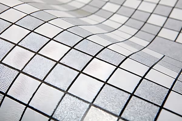 Tapet kakel mönster EDEM 1033-16 präglad metalliska höjdpunkter färg silver platina grå 5,33 m2