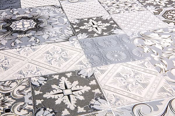 Tapet Kollage EDEM 87001BR10 lätt texturerad metalliska höjdpunkter färg grå antracit vit silver 5,33 m2