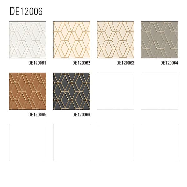 Non woven-tapet geometrisk Profhome DE120064-DI präglad glansigt färg grå silver 5,33 m2