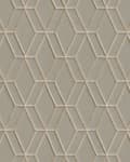 Miniatyrbild 1 av 4: Non woven-tapet geometrisk Profhome DE120064-DI präglad glansigt färg grå silver 5,33 m2