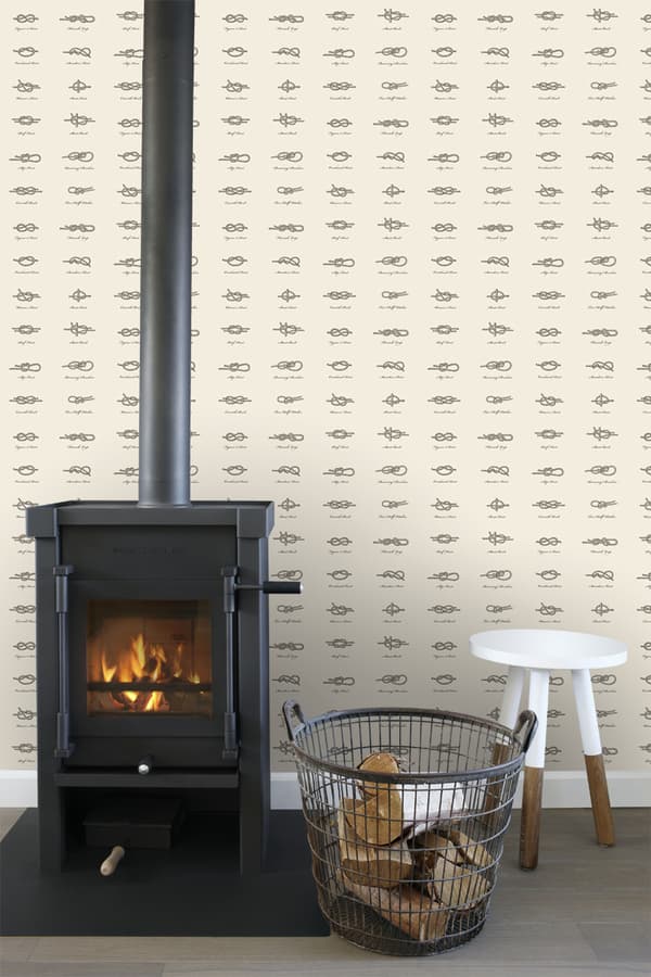 ESTAhome tapet knuder brunt og cremefarvet 53 cm x 10,05 m