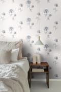 Miniatyrbild 2 av 7: ESTAhome tapet rosor blått 53 cm x 10,05 m